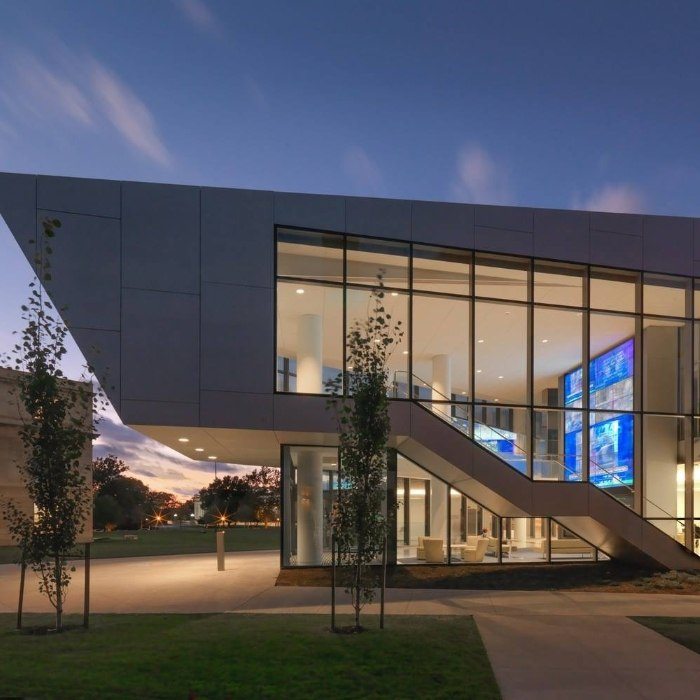 Outside view of dental school building