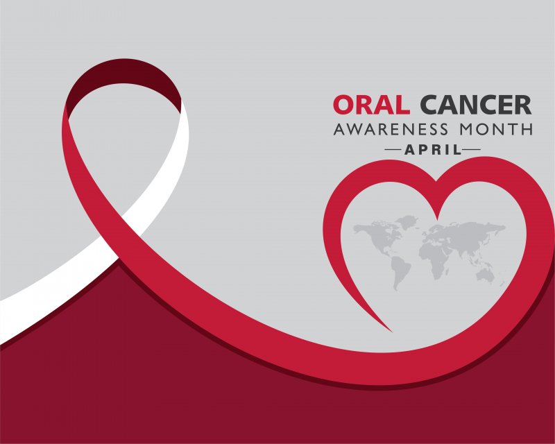 The logo for Oral Cancer Awareness Month